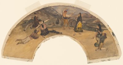 Bailarines y músicos españoles de Edgar Degas